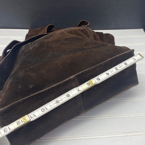 Banana Republic Brown Suede Messenger Bag - Picture 9 of 17